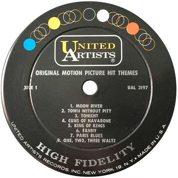 Various : Original Motion Picture Hit Themes (LP,Compilation,Mono)
