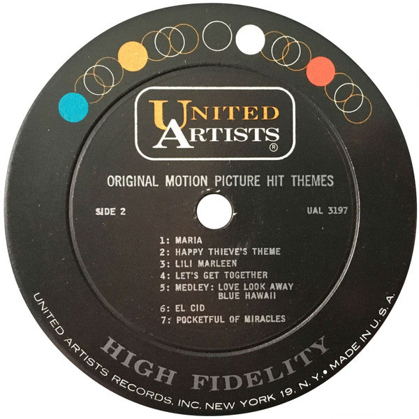 Various : Original Motion Picture Hit Themes (LP,Compilation,Mono)