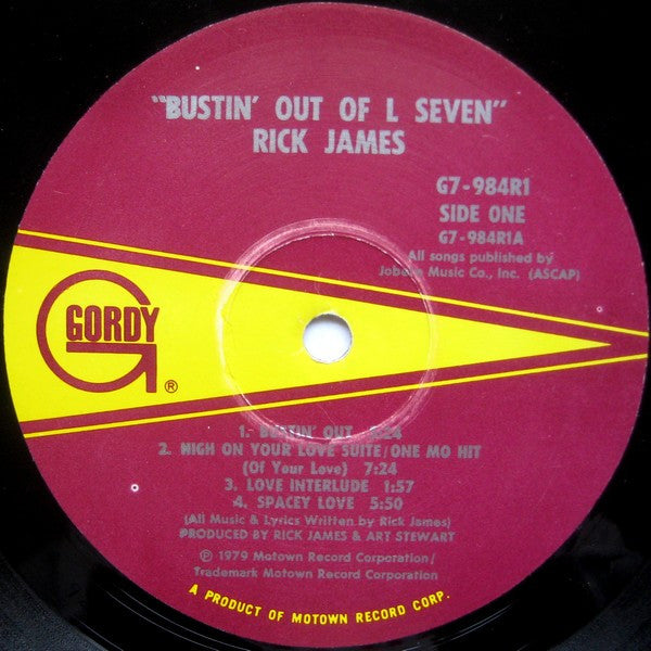 Rick James : Bustin' Out Of L Seven (LP,Album)