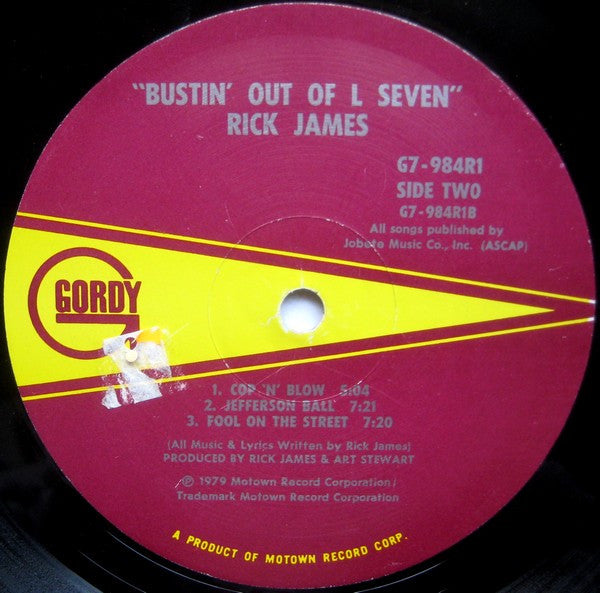 Rick James : Bustin' Out Of L Seven (LP,Album)