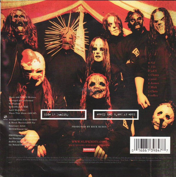 Slipknot : Duality (7",45 RPM,Single)