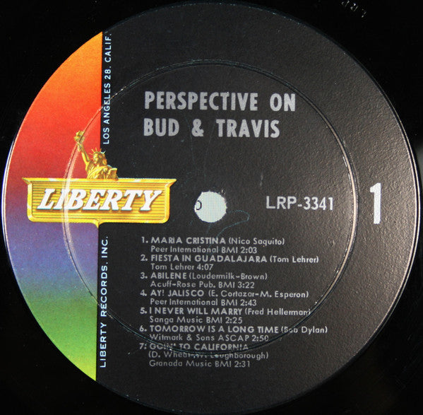 Bud And Travis : Perspective On Bud & Travis (LP,Album,Mono)