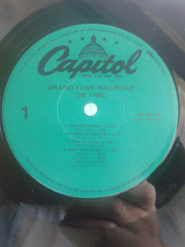 Grand Funk Railroad : On Time (LP,Album,Reissue)