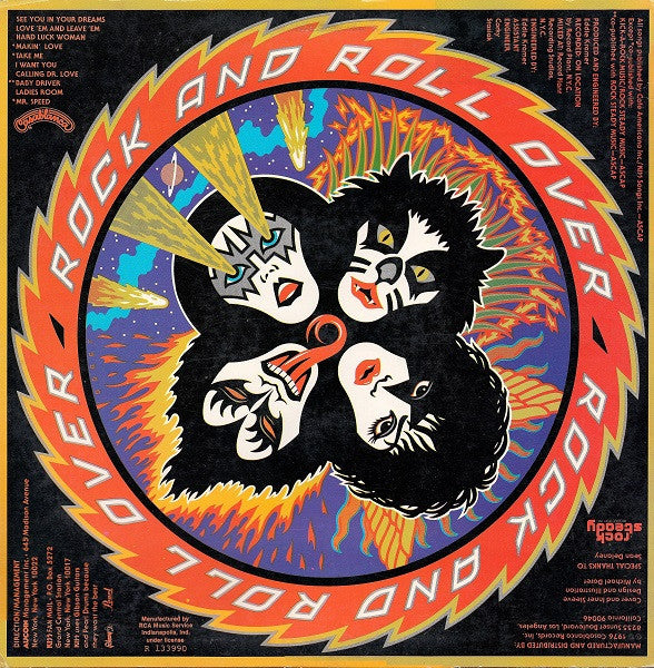Kiss : Rock And Roll Over (LP,Album,Club Edition)