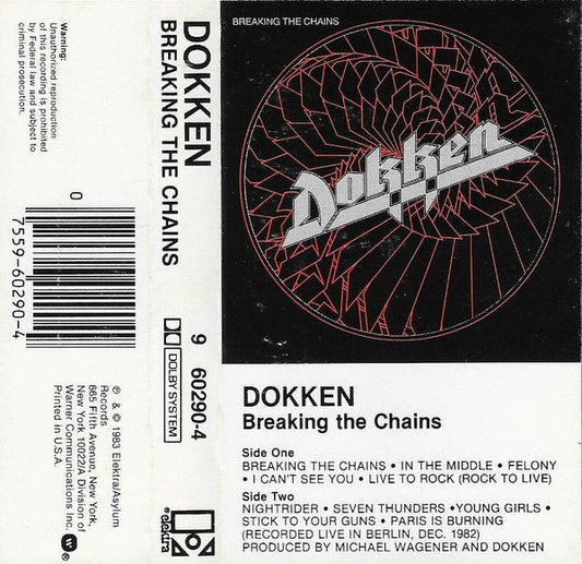 Dokken : Breaking The Chains (Album)