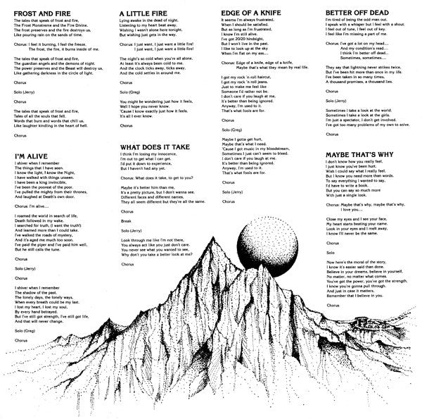 Cirith Ungol : Frost And Fire (LP,Album)