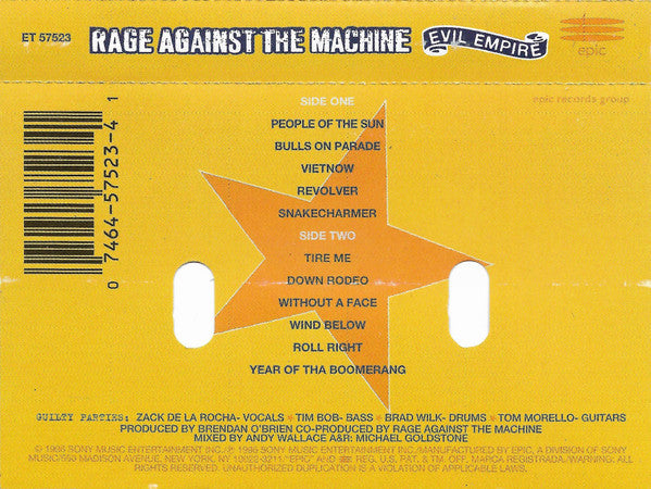 Rage Against The Machine : Evil Empire (Album)