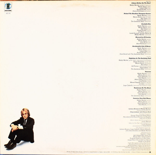 Warren Zevon : Excitable Boy (LP,Album,Stereo)