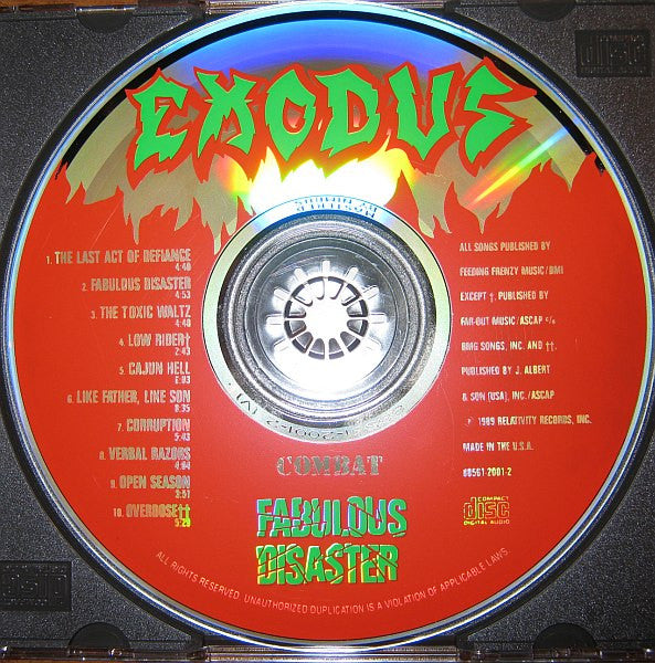 Exodus (6) : Fabulous Disaster (Album)
