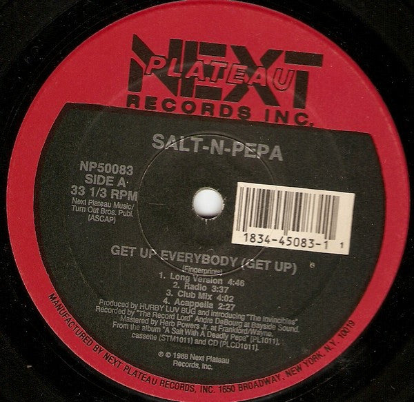 Salt 'N' Pepa : Get Up Everybody (12",33 ⅓ RPM)