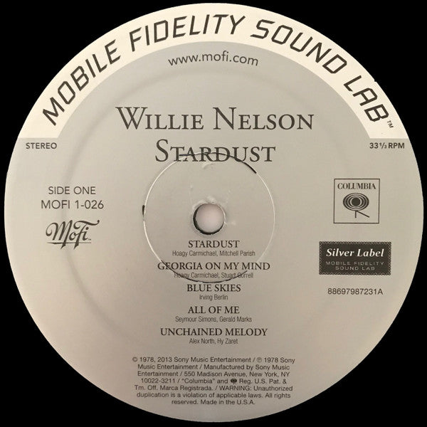 Willie Nelson : Stardust (LP,Album,Limited Edition,Numbered,Reissue,Remastered,Special Edition,Stereo)