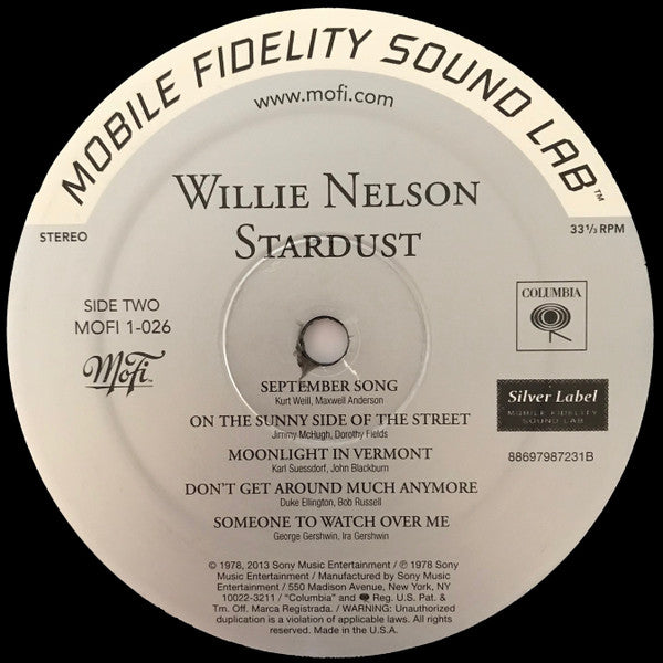 Willie Nelson : Stardust (LP,Album,Limited Edition,Numbered,Reissue,Remastered,Special Edition,Stereo)