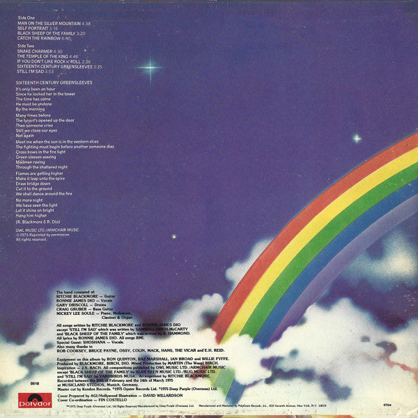 Rainbow : Ritchie Blackmore's Rainbow (LP,Album,Reissue,Stereo)