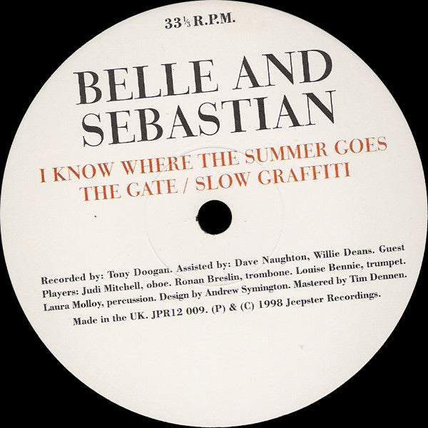 Belle & Sebastian : This Is Just A Modern Rock Song (12",33 ⅓ RPM,EP)