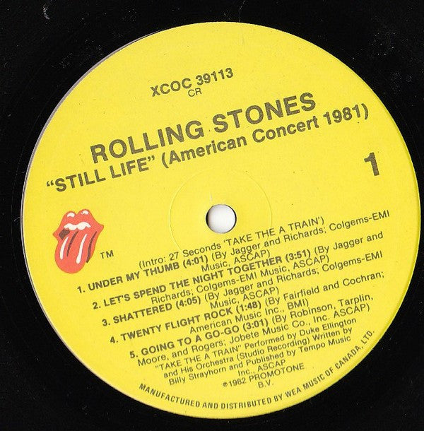 Rolling Stones, The : Still Life (American Concert 1981) (LP,Album)