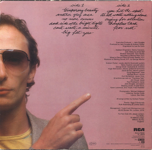 Graham Parker : Another Grey Area (LP,Album,Stereo)