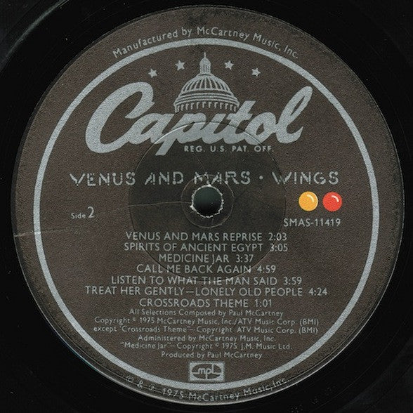 Wings (2) : Venus And Mars (LP,Album,Stereo)