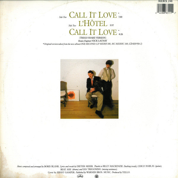 Yello : Call It Love (12",45 RPM,Single)