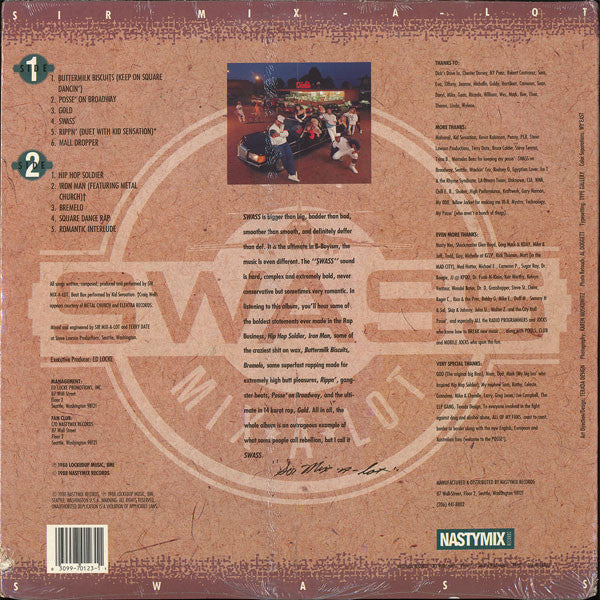 Sir Mix-A-Lot : Swass (LP,Album)