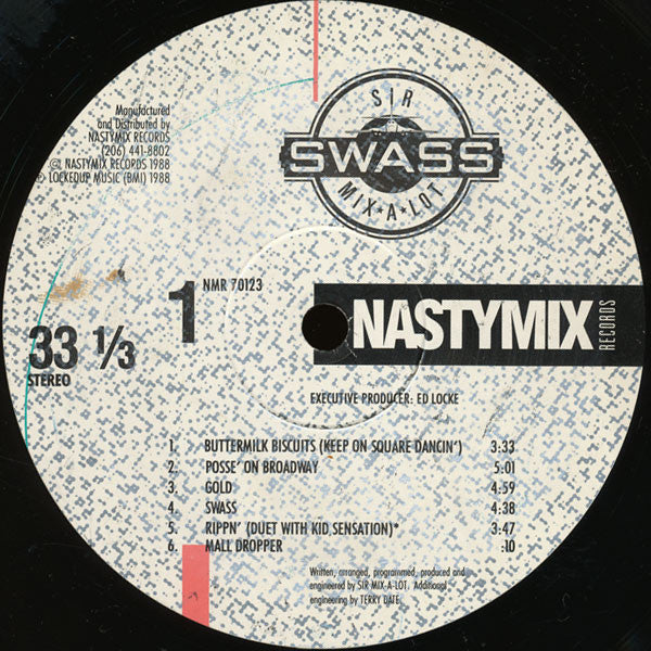 Sir Mix-A-Lot : Swass (LP,Album)