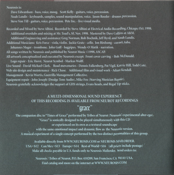 Neurosis : Times Of Grace (Album,Repress)