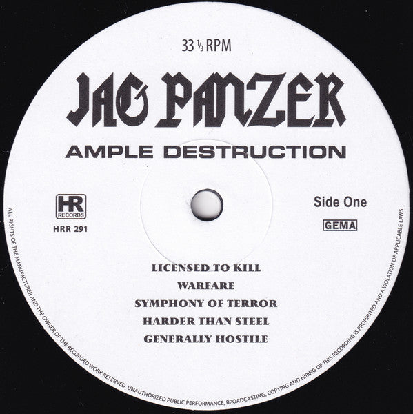 Jag Panzer : Ample Destruction (LP,Album,Reissue,Remastered)