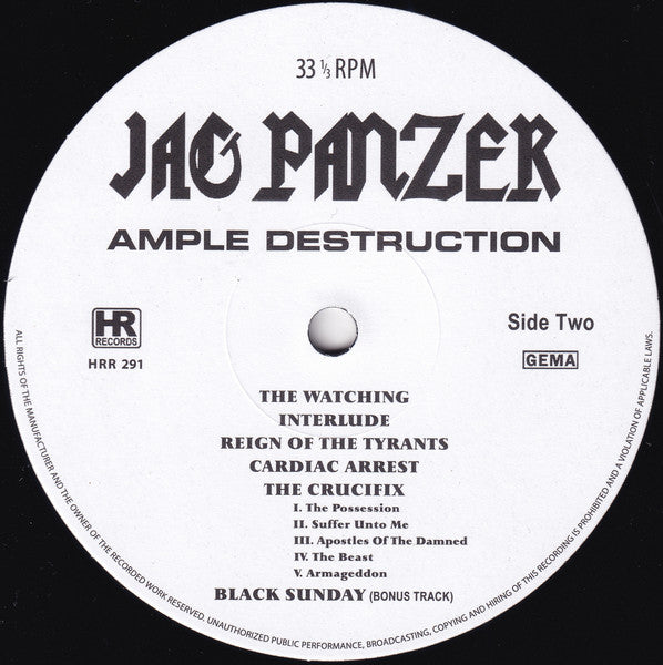 Jag Panzer : Ample Destruction (LP,Album,Reissue,Remastered)