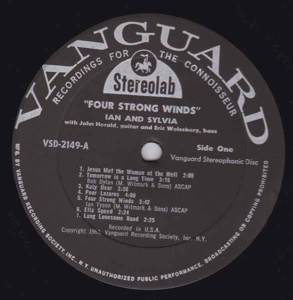 Ian & Sylvia : Four Strong Winds (LP)