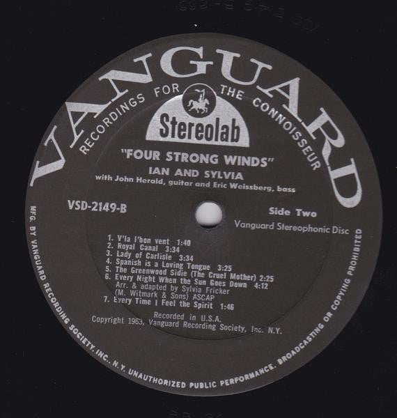 Ian & Sylvia : Four Strong Winds (LP)
