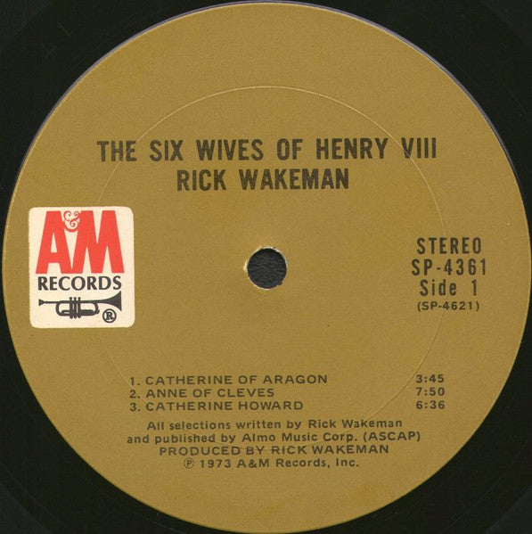 Rick Wakeman : The Six Wives Of Henry VIII (LP,Album,Stereo)