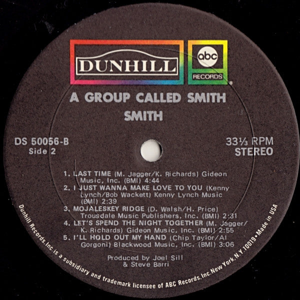 Smith (3) : A Group Called Smith (LP,Album)