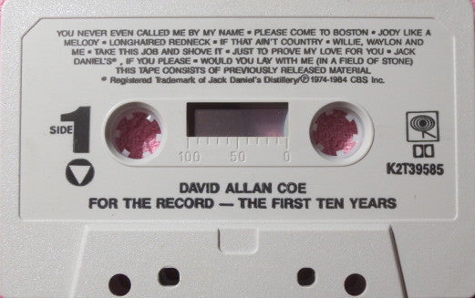 David Allan Coe : For The Record - The First 10 Years (Compilation)