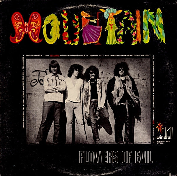 Mountain : Flowers Of Evil (LP,Album,Stereo)