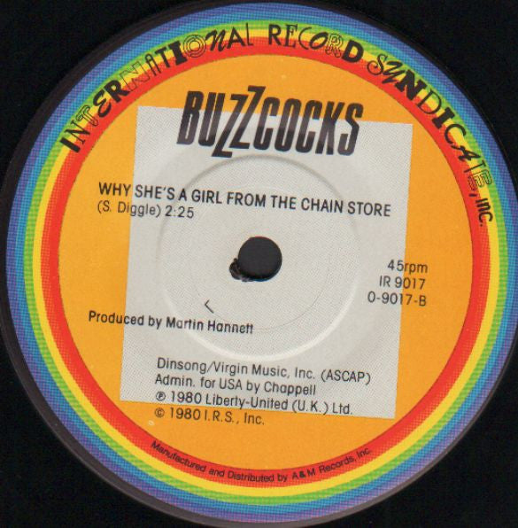 Buzzcocks : Are Everything / Why She's A Girl From The Chain Store (7")