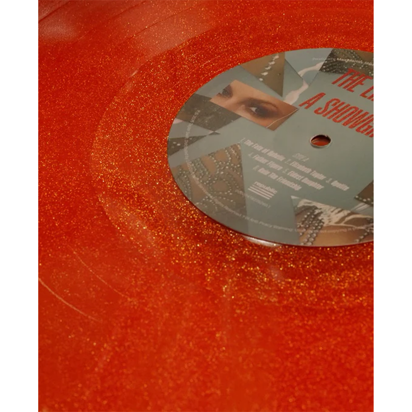Taylor Swift The Life of a Showgirl: Sweat and Vanilla Perfume Portofino Orange Glitter Vinyl