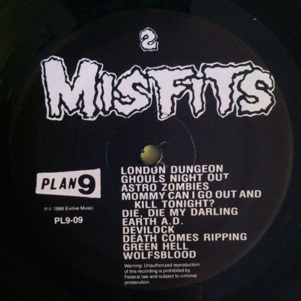Misfits : Misfits (LP,Compilation,Reissue,Repress)