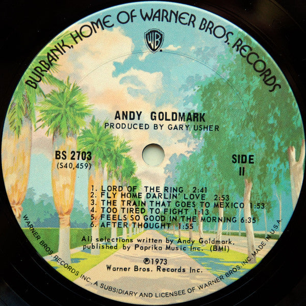 Andy Goldmark : Andy Goldmark (LP,Album,Stereo)