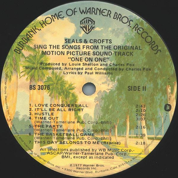 Seals & Crofts : Seals & Crofts Sing The Songs From The Original Motion Picture Sound Track "One On One" (LP,Album)
