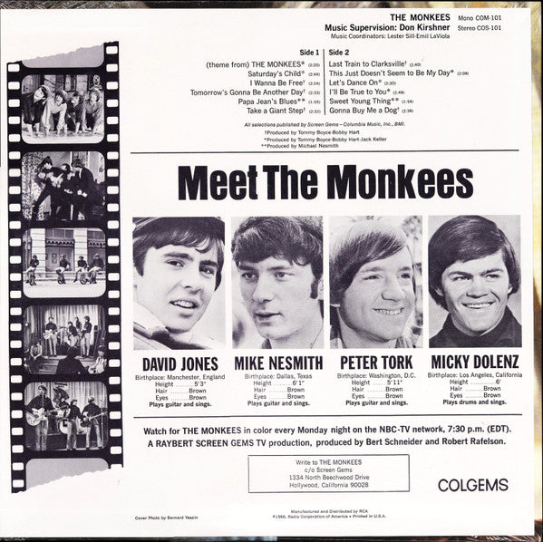 Monkees, The : The Monkees (LP,Album,Misprint,Mono)