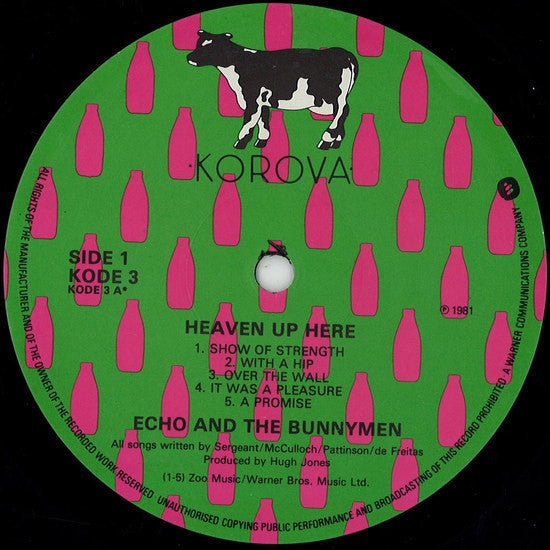 Echo & The Bunnymen : Heaven Up Here (LP,Album)