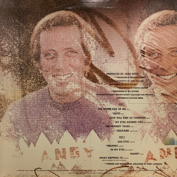 Andy Williams : The Other Side Of Me (LP,Album,Stereo)