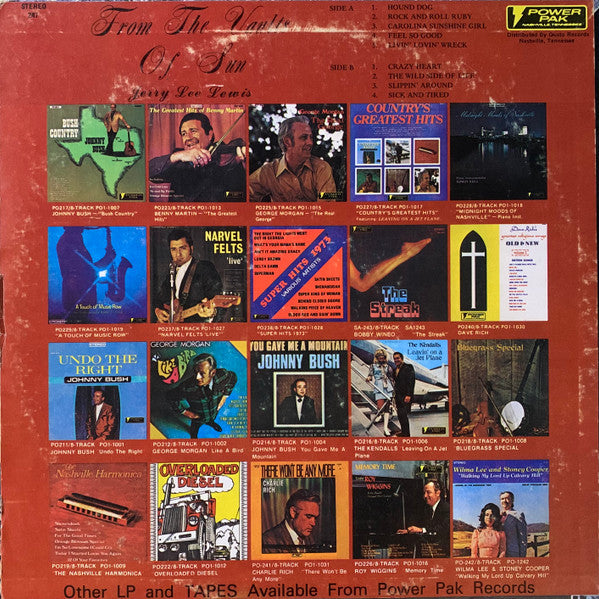 Jerry Lee Lewis : From The Vaults Of Sun (LP,Compilation)