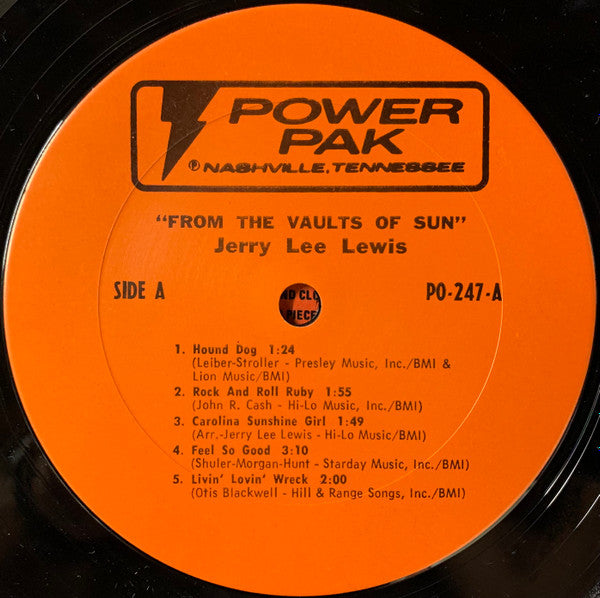 Jerry Lee Lewis : From The Vaults Of Sun (LP,Compilation)