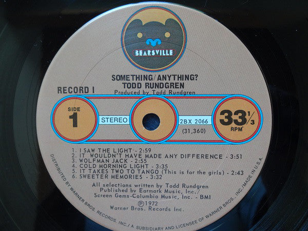 Todd Rundgren : Something / Anything? (LP,Album)