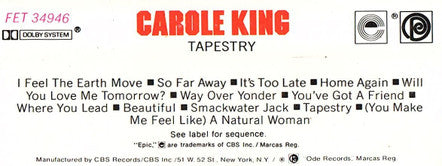 Carole King : Tapestry (Album,Reissue)