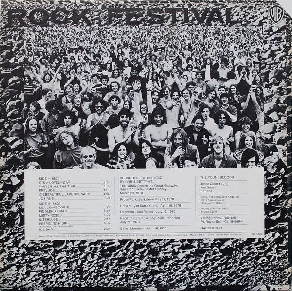 Youngbloods, The : Rock Festival (LP,Album)