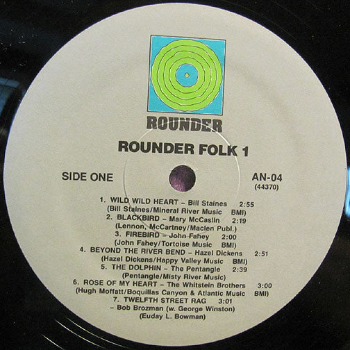 Various : Rounder Folk 1 (LP,Sampler)