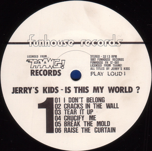 Jerry's Kids : Is This My World? (LP,Album,Reissue,Repress)