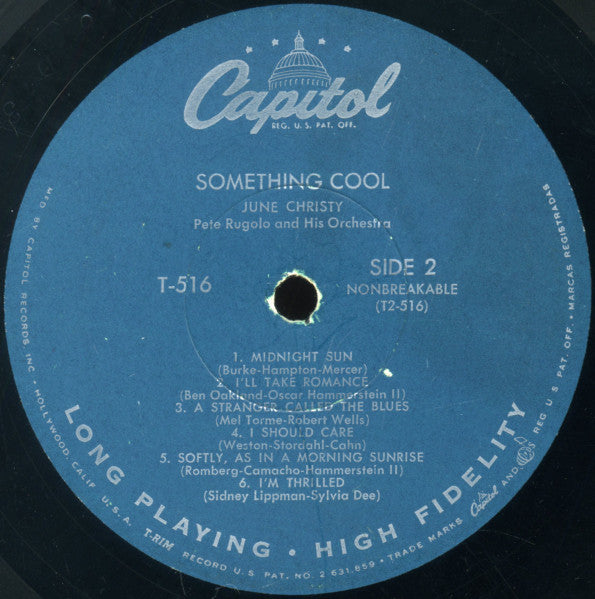 June Christy : Something Cool (LP,Album,Repress,Mono)