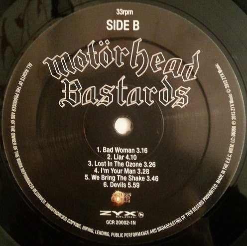 Motörhead : Bastards (LP,Album,Reissue)